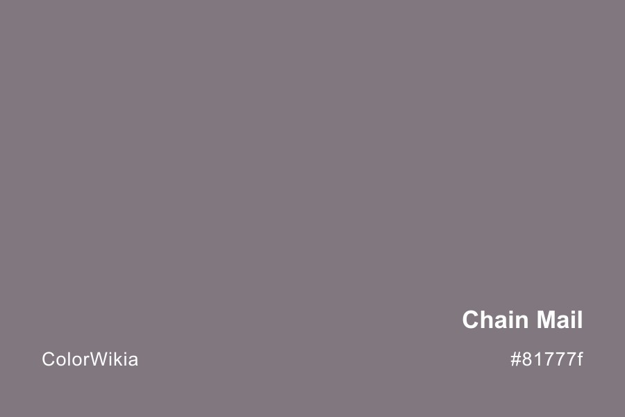Chain Mail Color – #81777f: Codes and Complete Breakdown