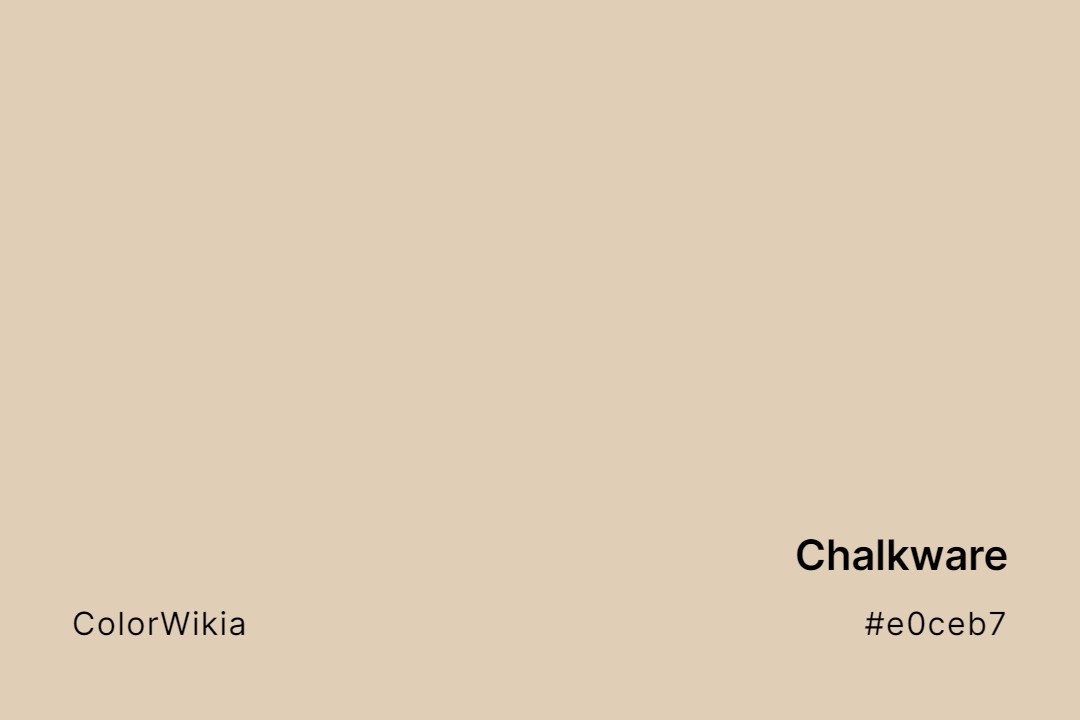 Chalkware Color – #e0ceb7: Codes and Complete Breakdown