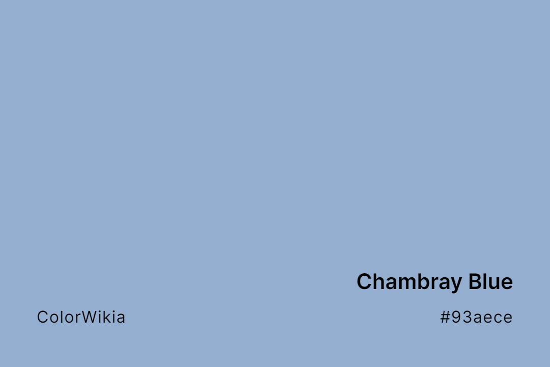 Chambray Blue Color – #93aece: Codes and Complete Breakdown