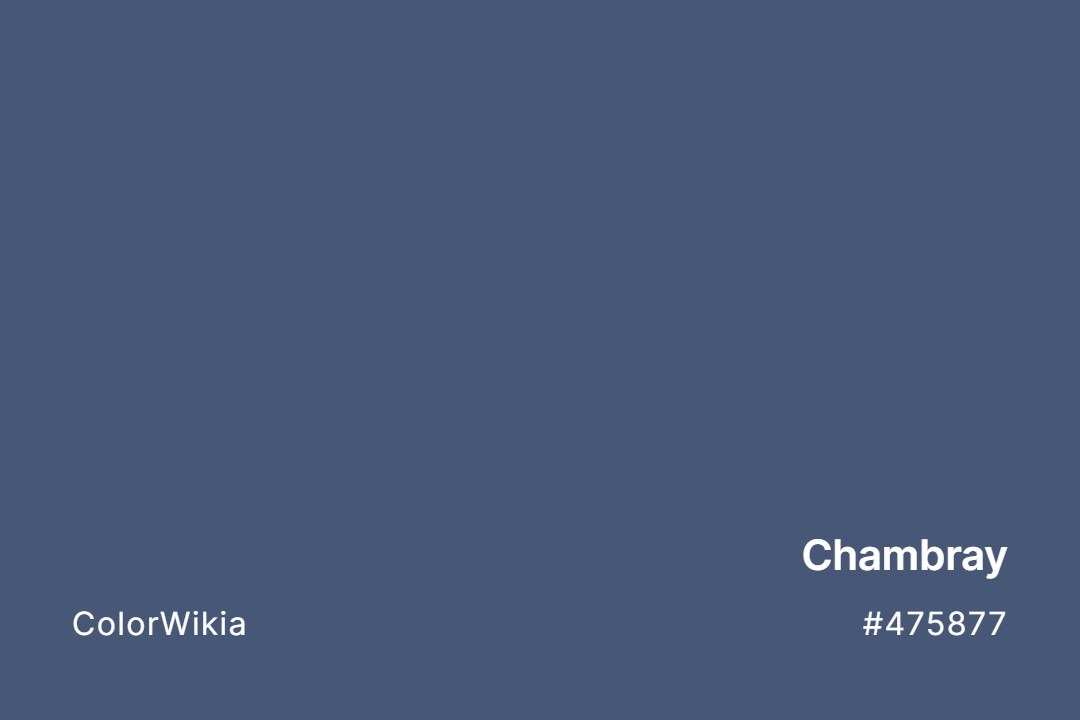 Chambray Color – #475877: Codes and Complete Breakdown