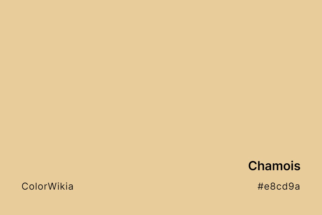 chamois color e8cd9a