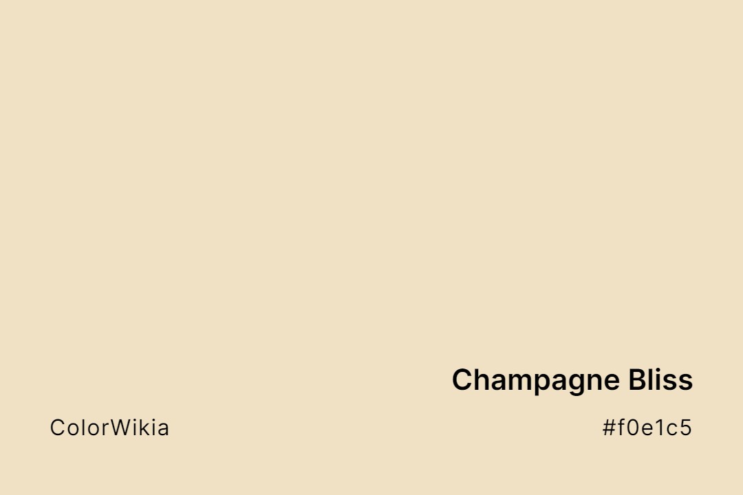 champagne bliss color f0e1c5