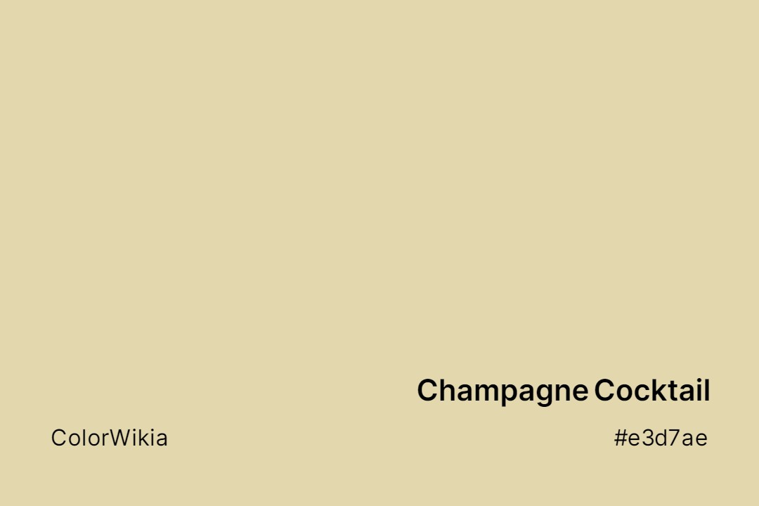 champagne cocktail color e3d7ae