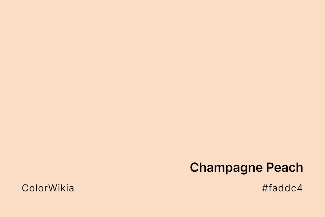 champagne peach color faddc4