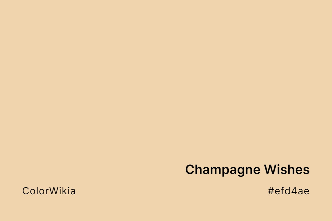 champagne wishes color efd4ae