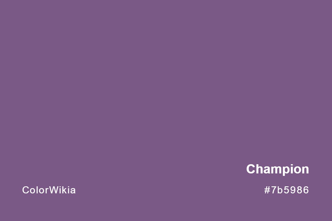 Champion Color – #7b5986: Codes and Complete Breakdown
