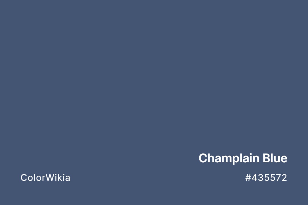 Champlain Blue Color – #435572: Codes and Complete Breakdown