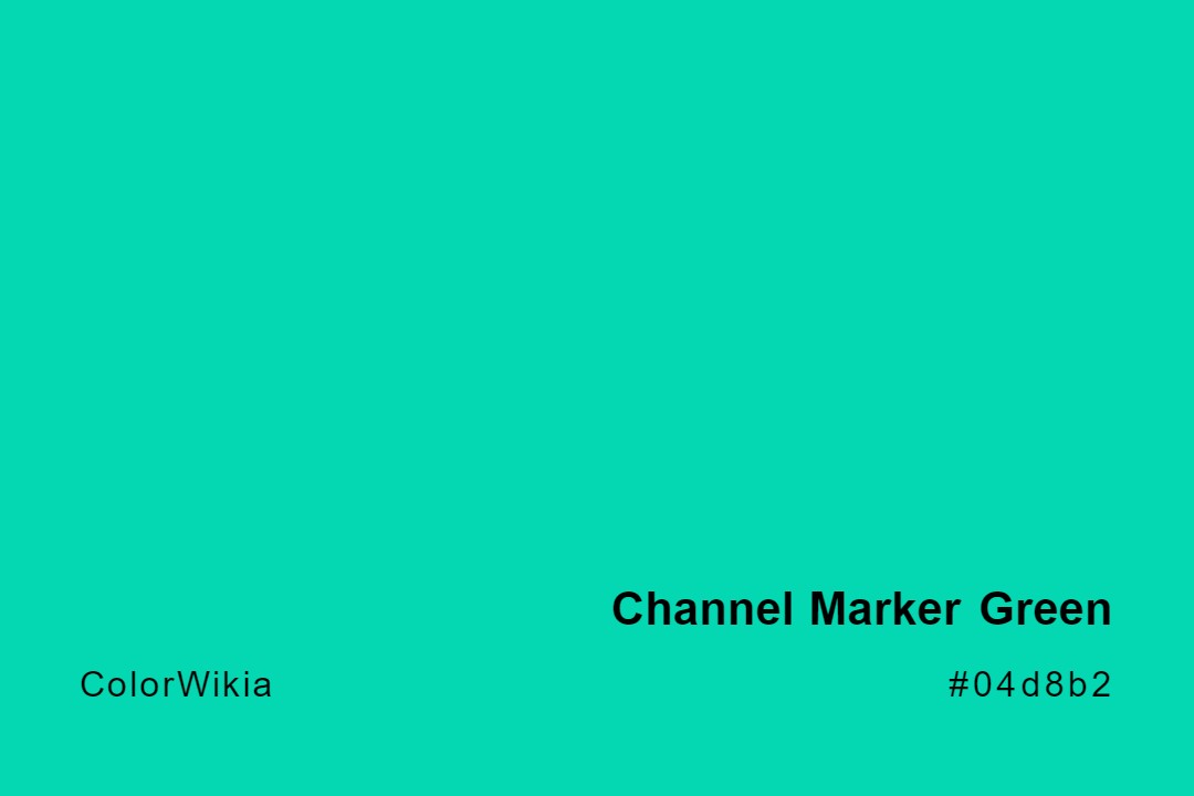 Channel Marker Green Color – #04d8b2: Codes and Complete Breakdown