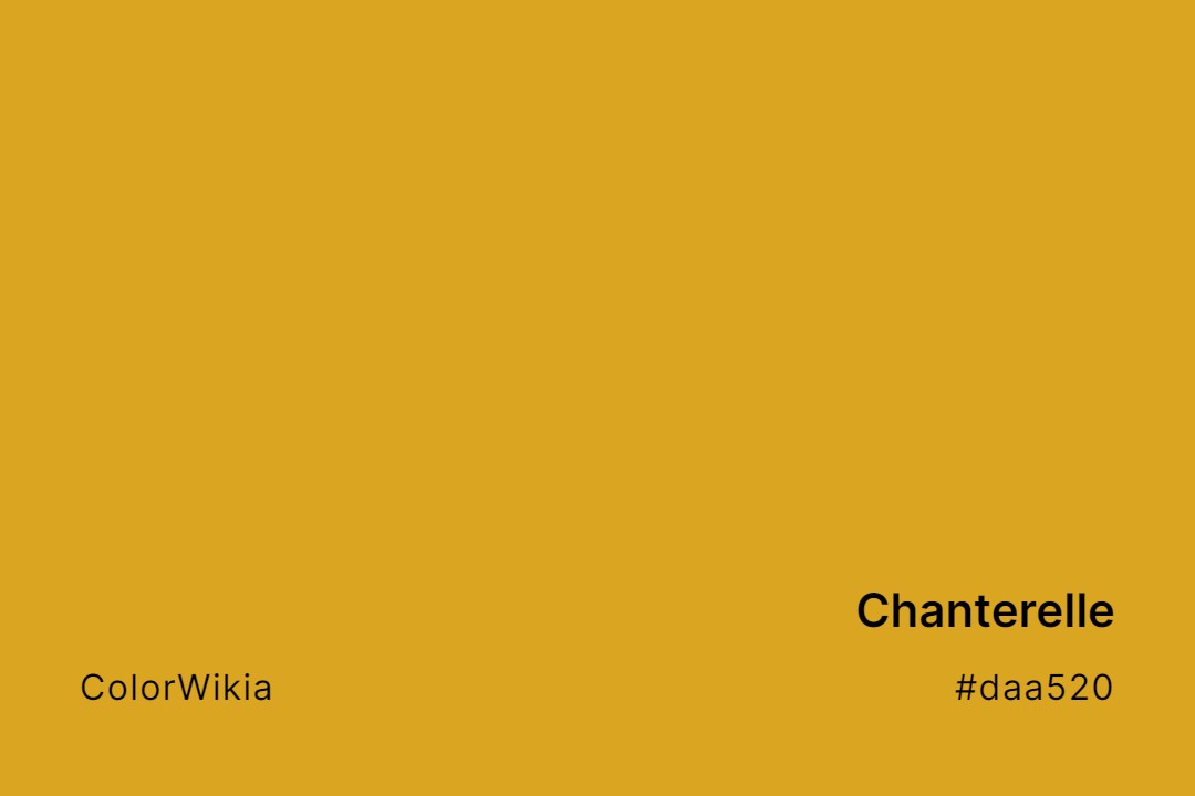 Chanterelle Color – #daa520: Codes and Complete Breakdown