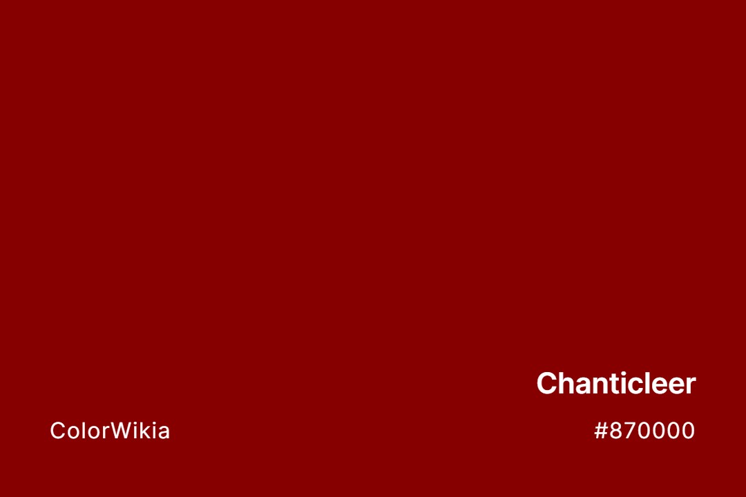 Chanticleer Color – #870000: Codes and Complete Breakdown