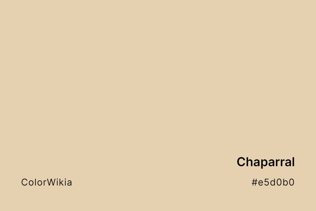 Chaparral Color – #e5d0b0: Codes and Complete Breakdown
