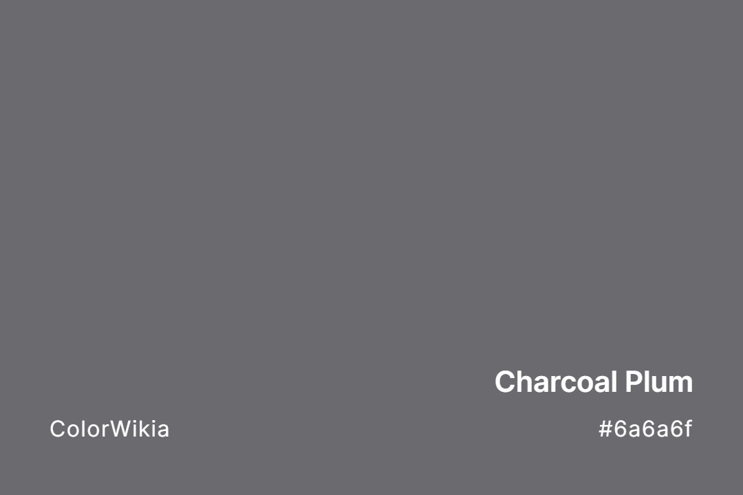 Charcoal Plum Color – #6a6a6f: Codes and Complete Breakdown