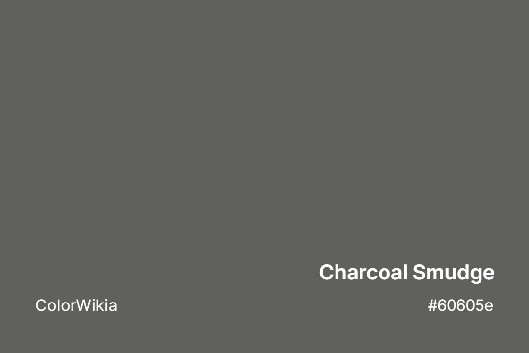 Charcoal Smudge Color – #60605e: Codes and Complete Breakdown