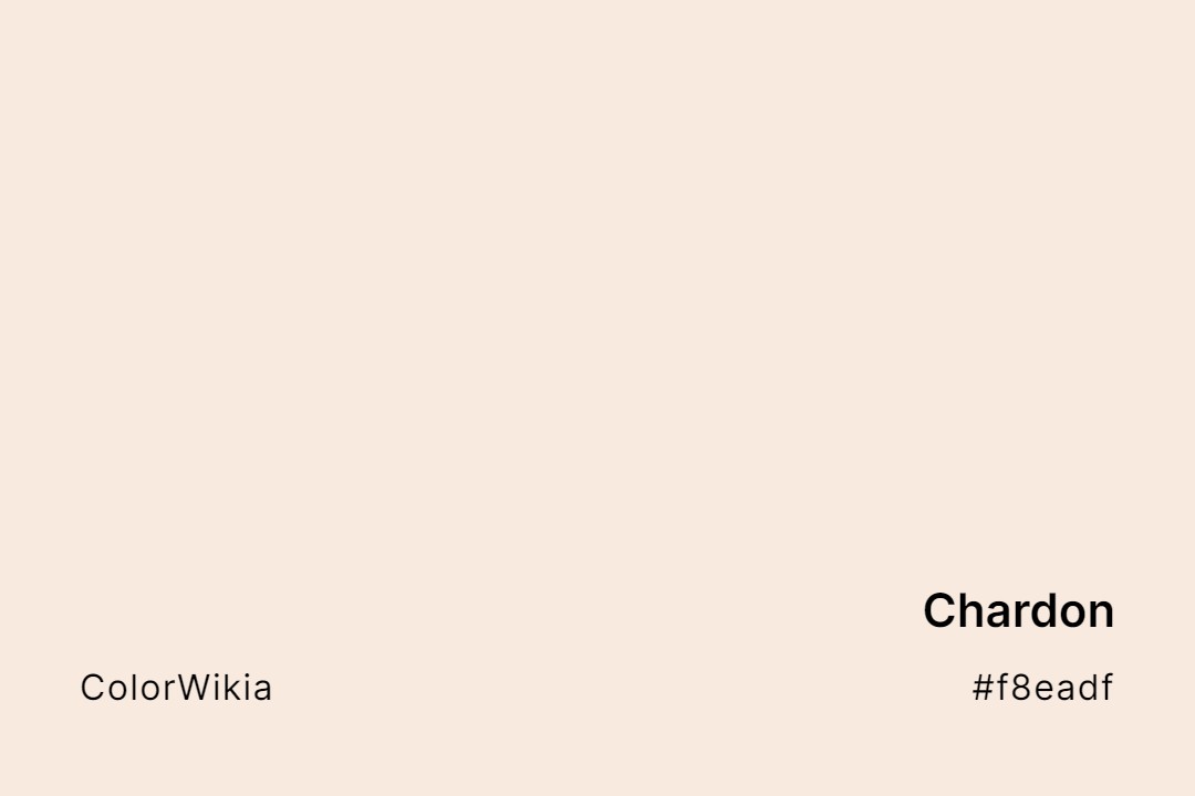 Chardon Color – #f8eadf: Codes and Complete Breakdown