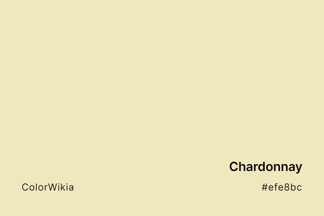 Chardonnay Color – #efe8bc: Codes and Complete Breakdown