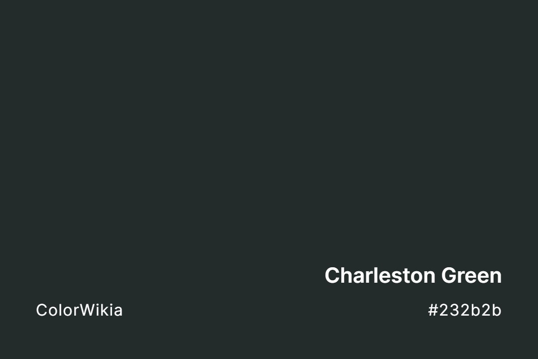 Charleston Green Color – #232b2b: Codes and Complete Breakdown