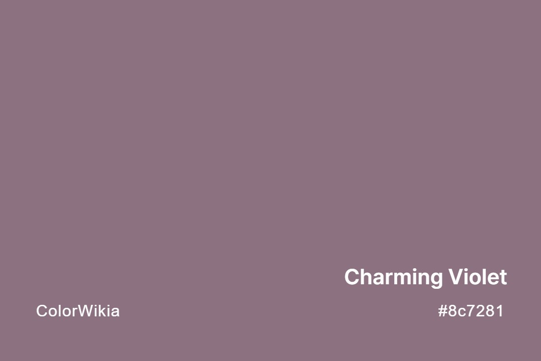 charming violet color 8c7281