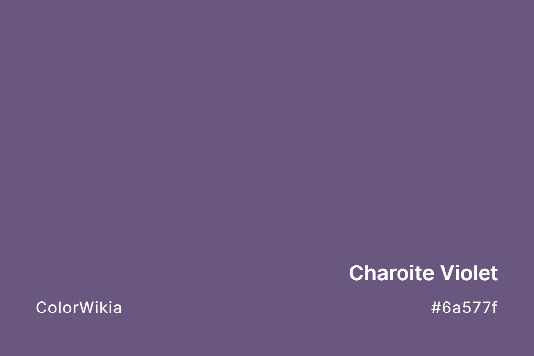 Charoite Violet Color – #6a577f: Codes and Complete Breakdown