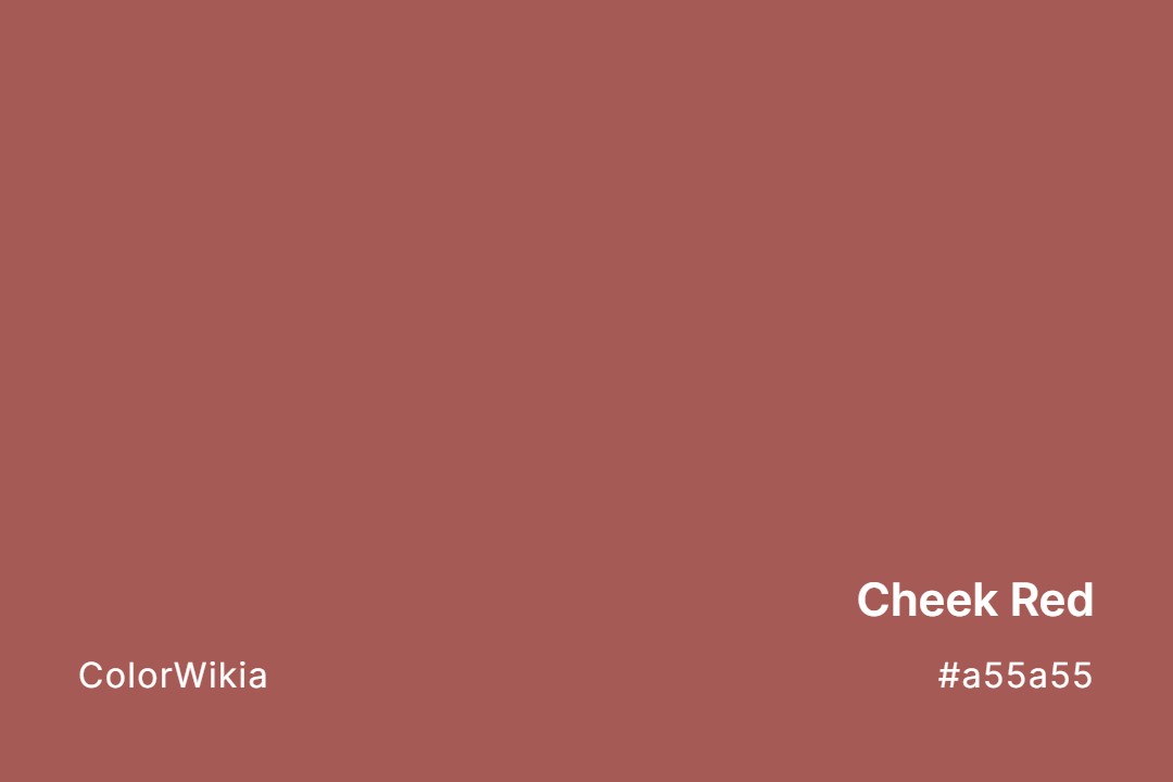 Cheek Red Color – #a55a55: Codes and Complete Breakdown