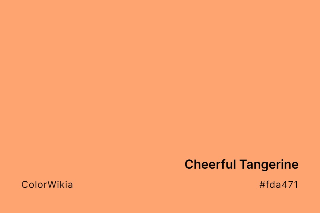cheerful tangerine color fda471