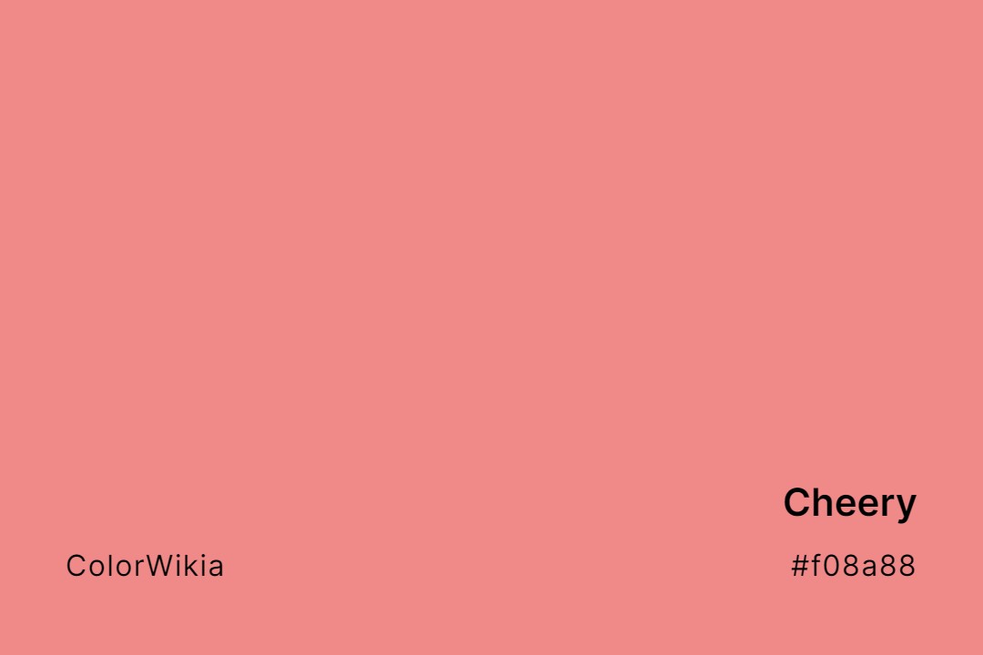 Cheery Color – #f08a88: Codes and Complete Breakdown