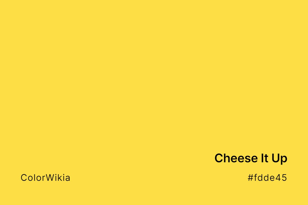 cheese it up color fdde45