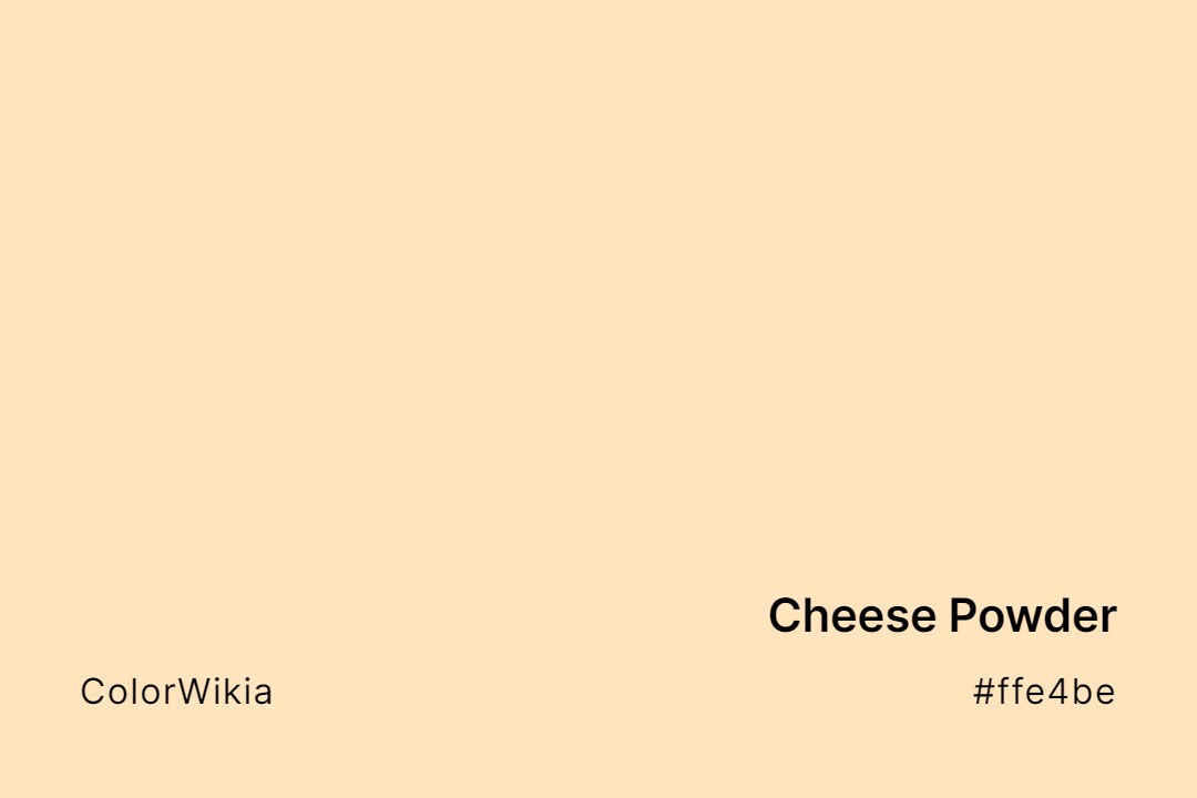 cheese powder color ffe4be
