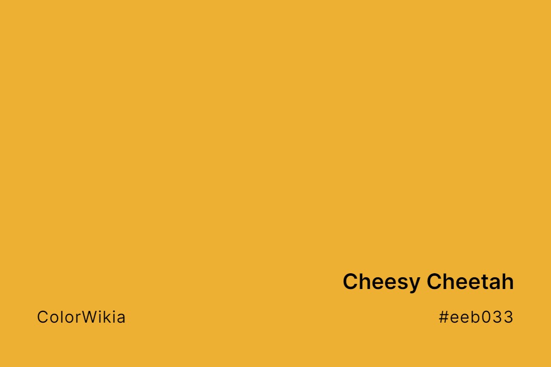 cheesy cheetah color eeb033