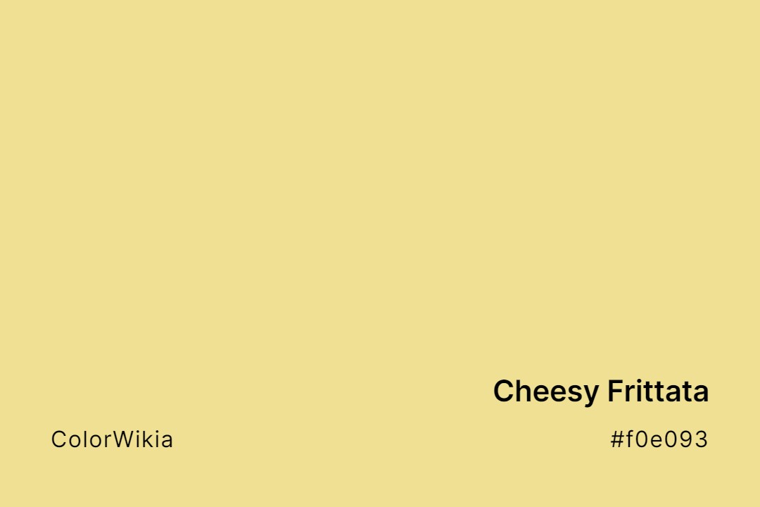 cheesy frittata color f0e093