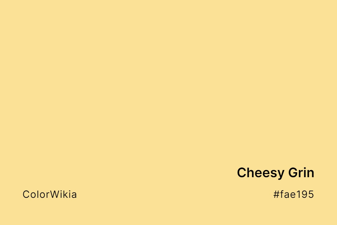 cheesy grin color fae195