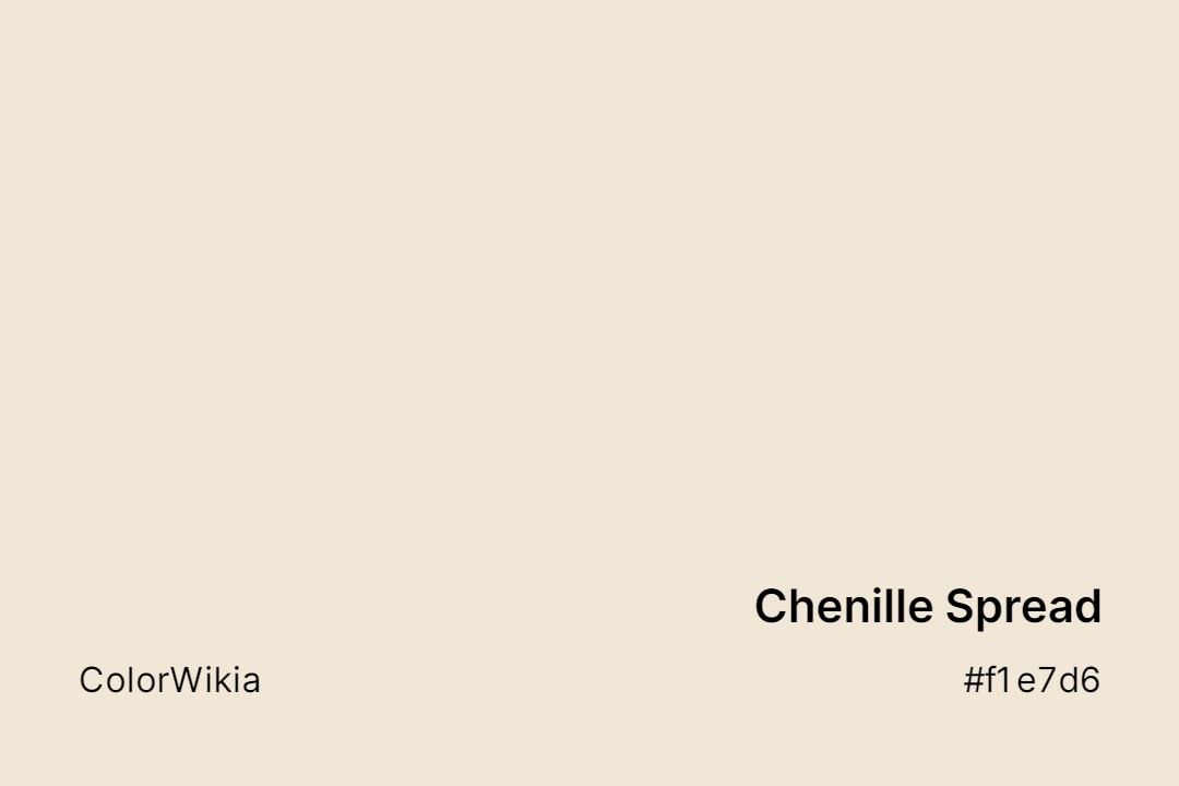 Chenille Spread Color – #f1e7d6: Codes and Complete Breakdown
