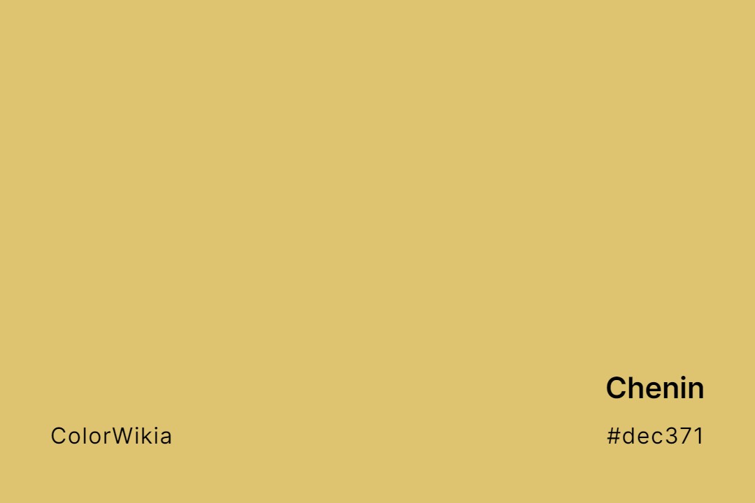 Chenin Color – #dec371: Codes and Complete Breakdown