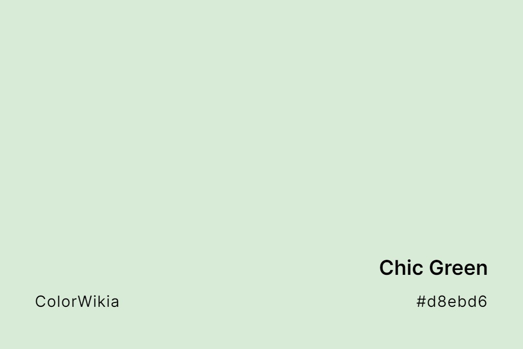 Chic Green Color – #d8ebd6: Codes and Complete Breakdown