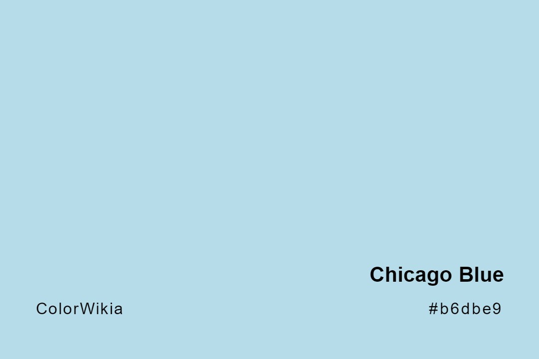 Chicago Blue Color – #b6dbe9: Codes and Complete Breakdown