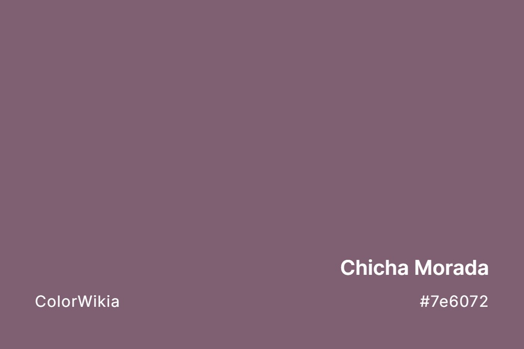 Chicha Morada Color – #7e6072: Codes and Complete Breakdown