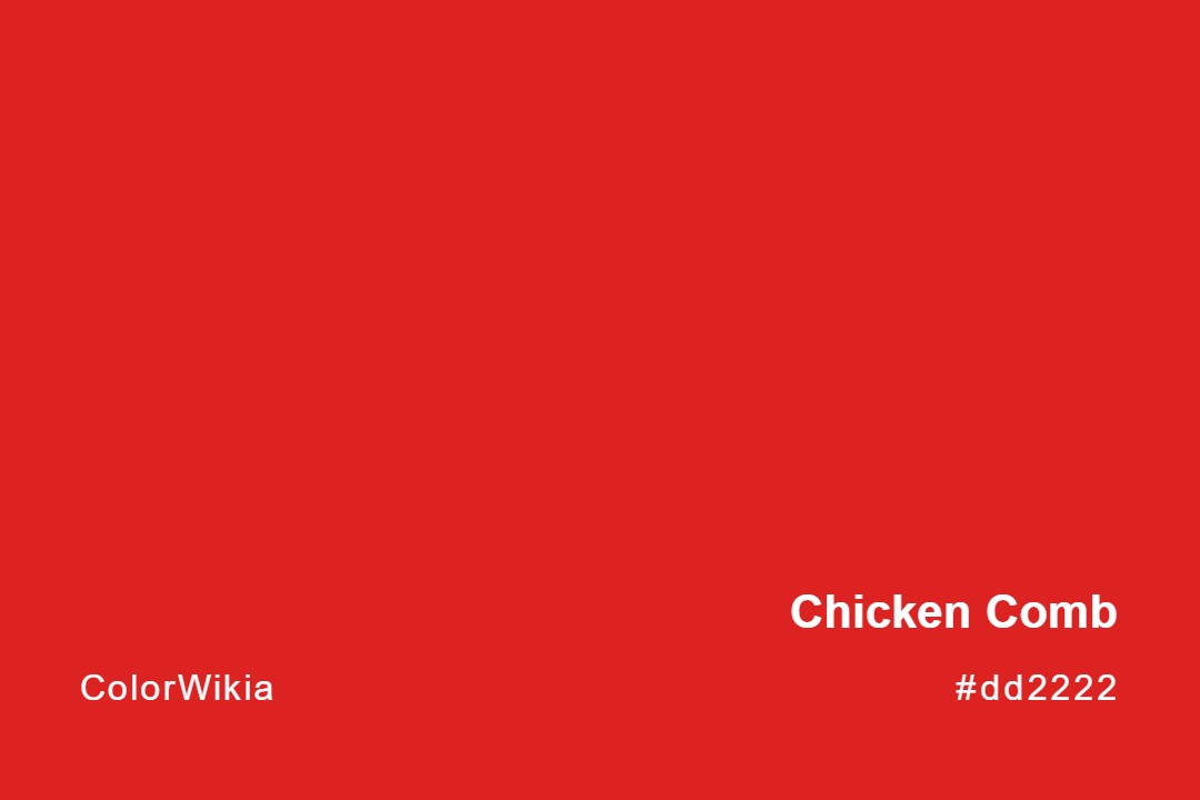 Chicken Comb Color – #dd2222: Codes and Complete Breakdown