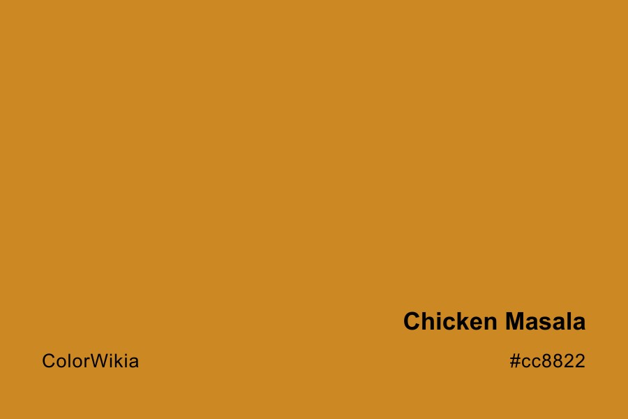 chicken masala color cc8822