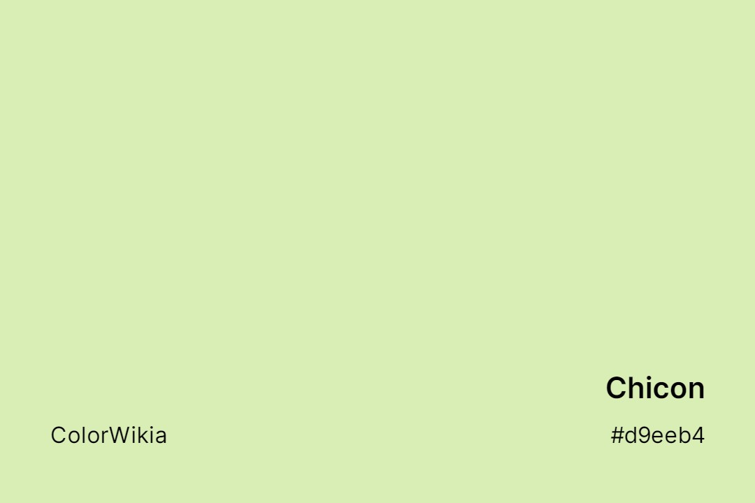 Chicon Color – #d9eeb4: Codes and Complete Breakdown