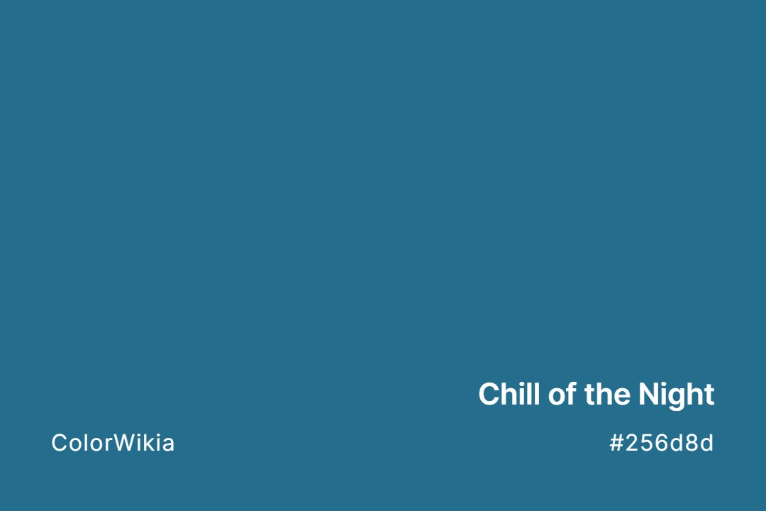 chill of the night color 256d8d