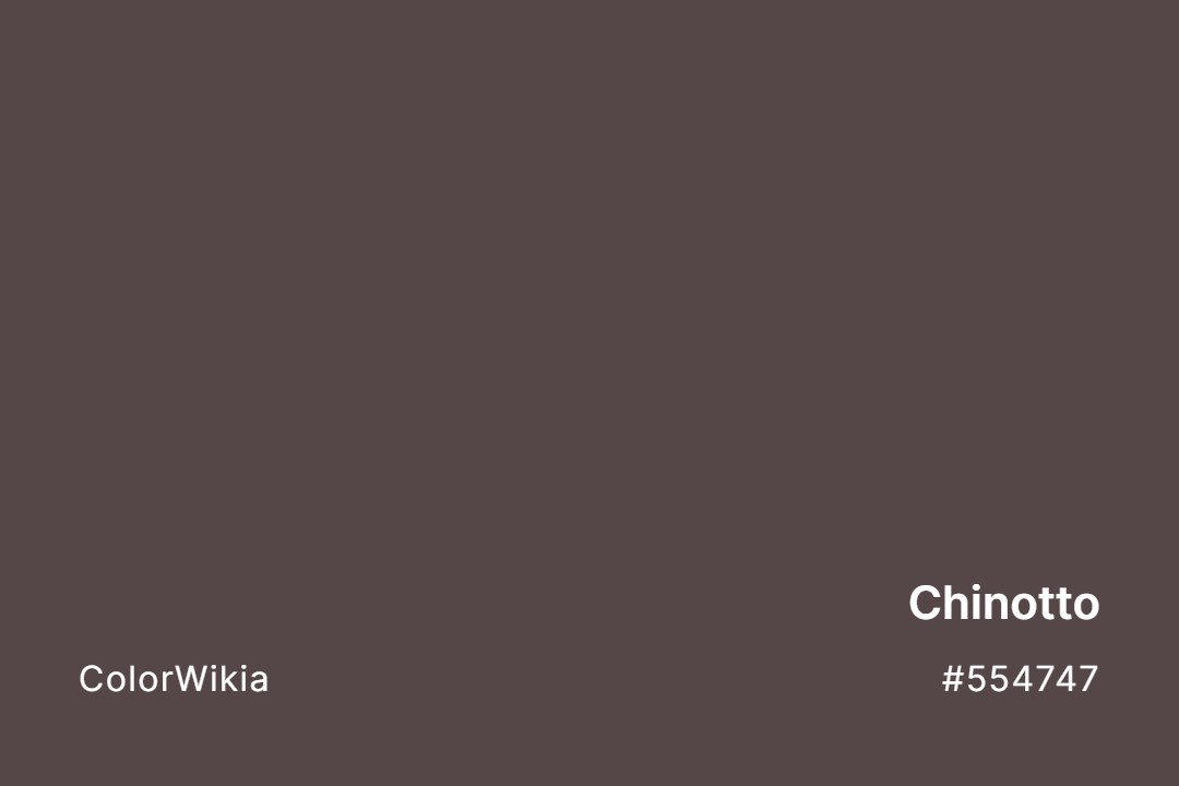 Chinotto Color – #554747: Codes and Complete Breakdown