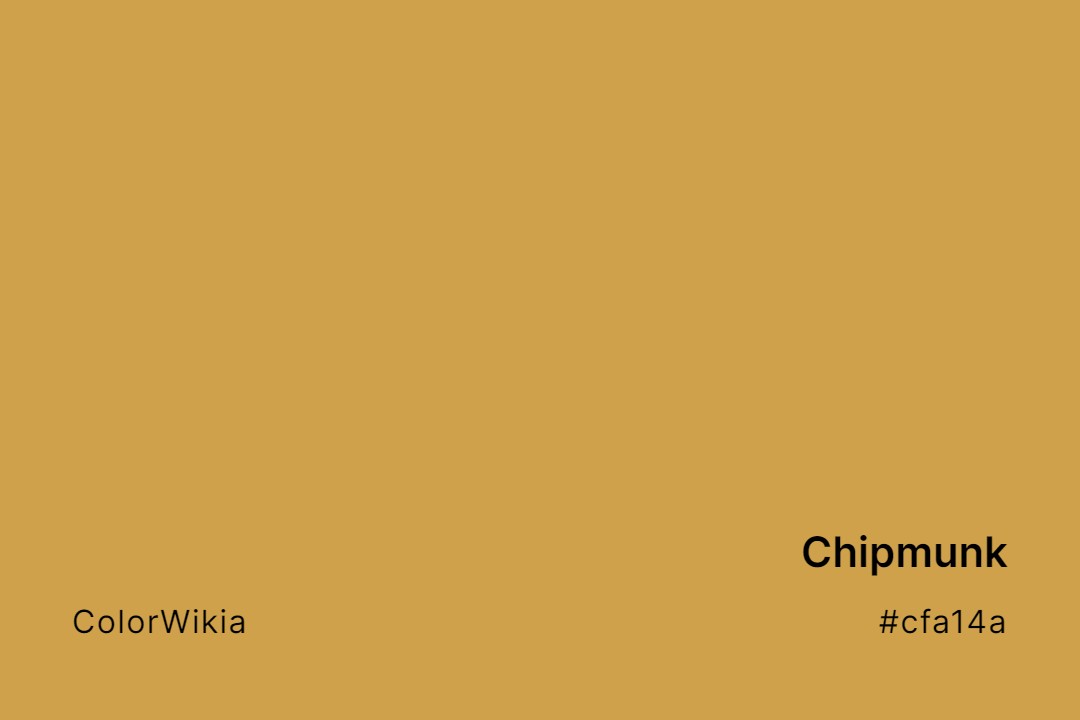 Chipmunk Color – #cfa14a: Codes and Complete Breakdown