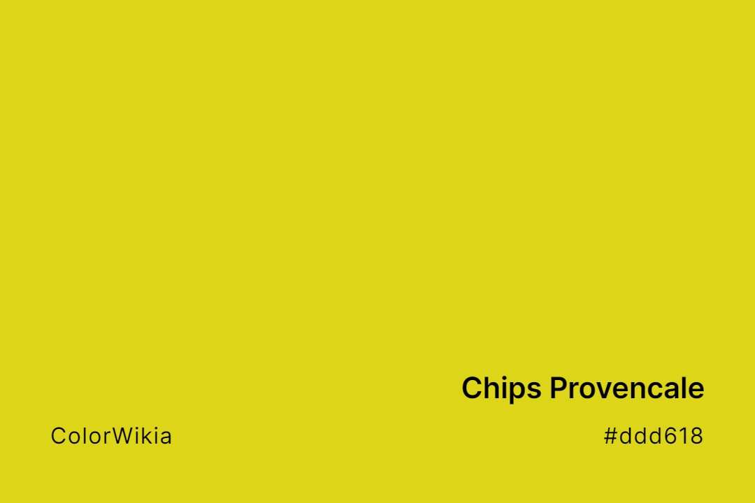 Chips Provencale Color – #ddd618: Codes and Complete Breakdown