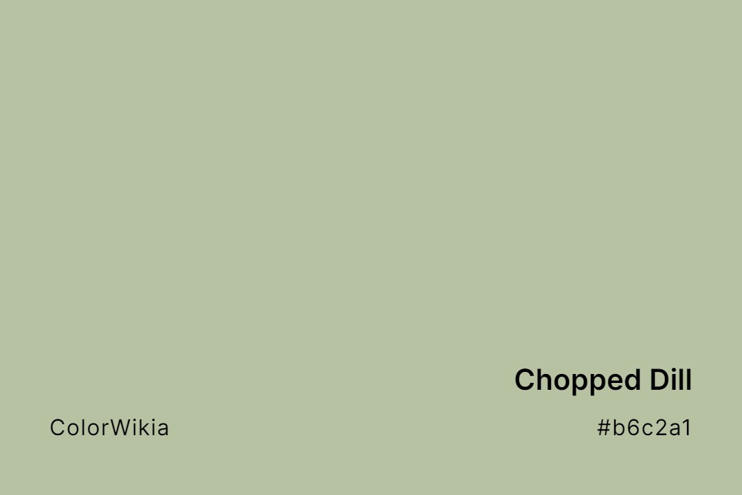 Chopped Dill Color – #b6c2a1: Codes and Complete Breakdown