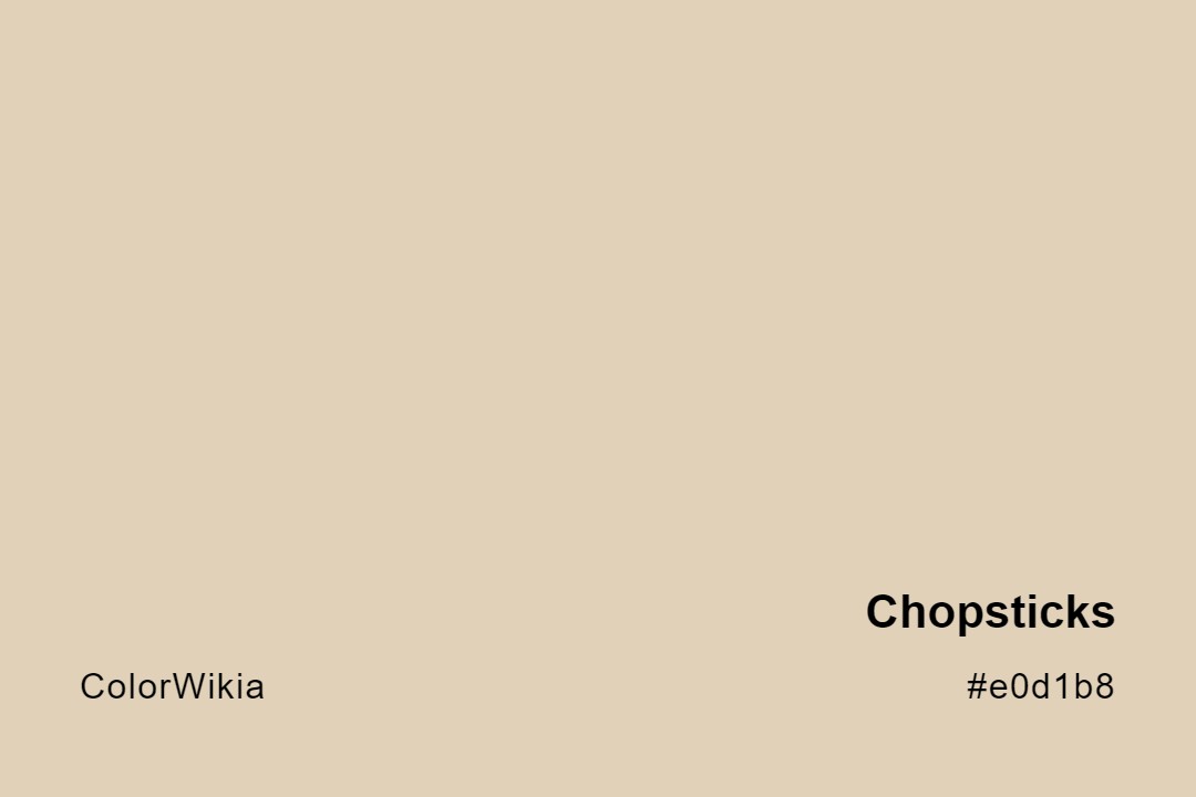 Chopsticks Color – #e0d1b8: Codes and Complete Breakdown