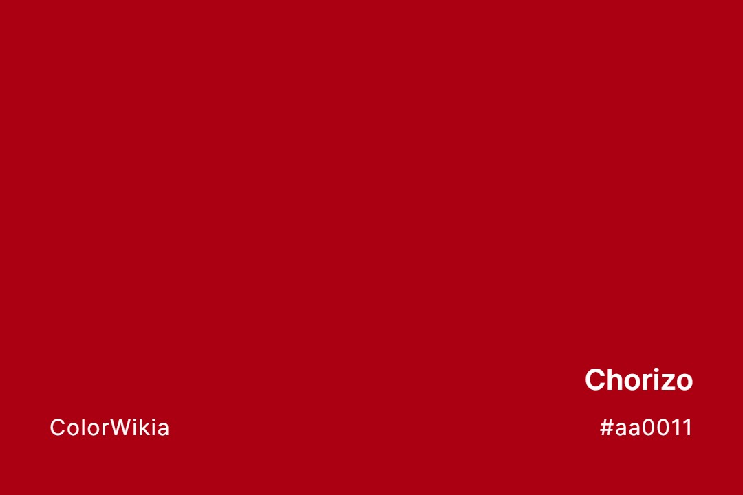 Chorizo Color – #aa0011: Codes and Complete Breakdown