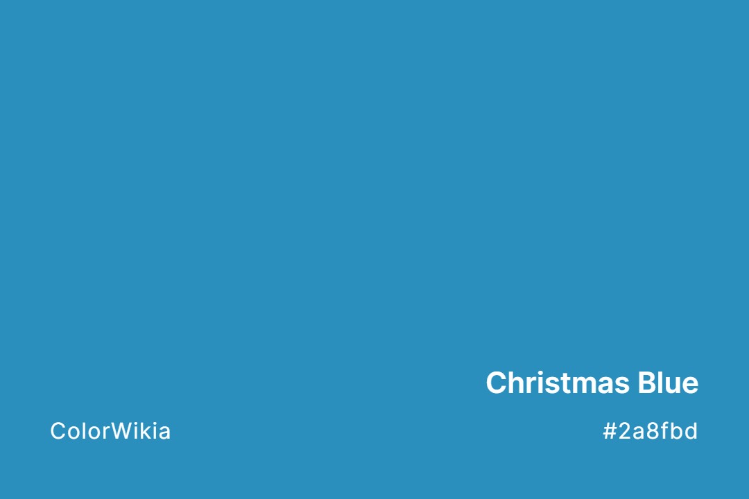 christmas blue color 2a8fbd