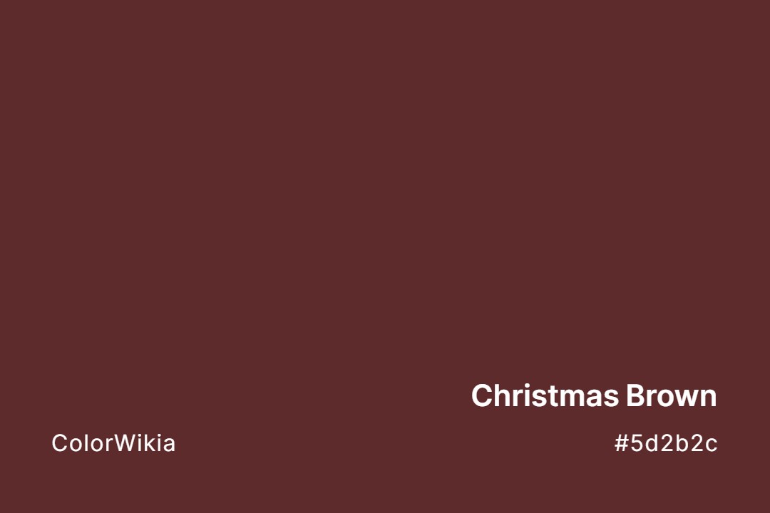 christmas brown color 5d2b2c