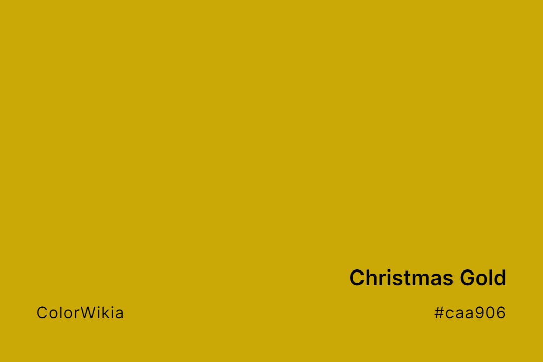christmas gold color caa906