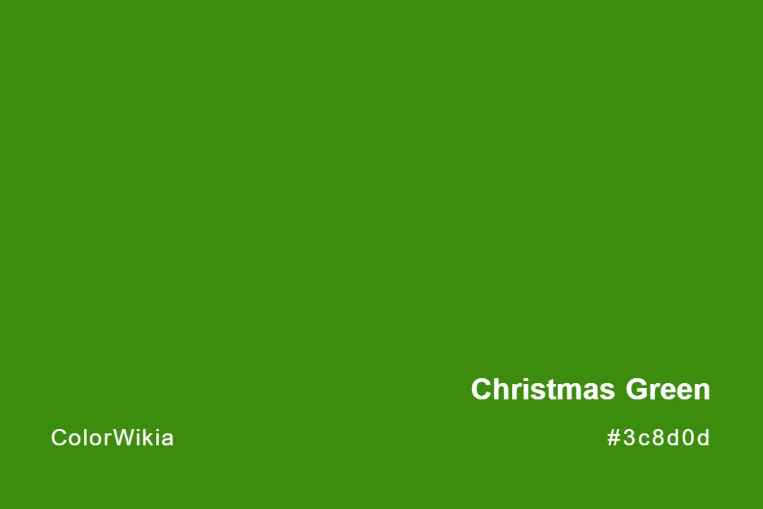 christmas green color 3c8d0d