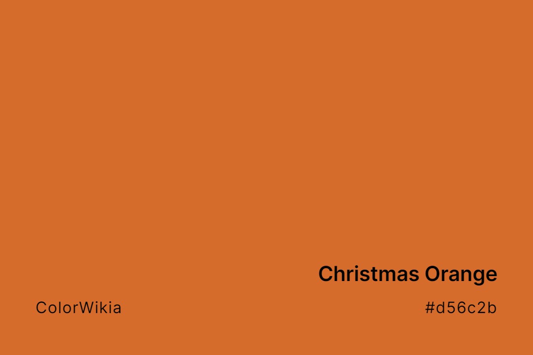 christmas orange color d56c2b